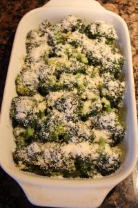 Lemon Parmesan Roasted Broccoli Prep